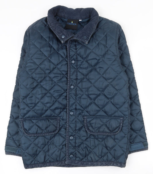 Mens UK Size XS Fastrack Blue Quilted Coat
