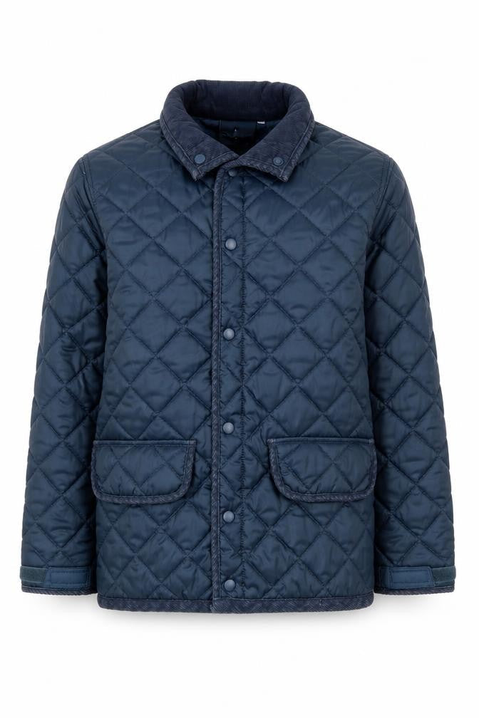 Mens UK Size XS Fastrack Blue Quilted Coat