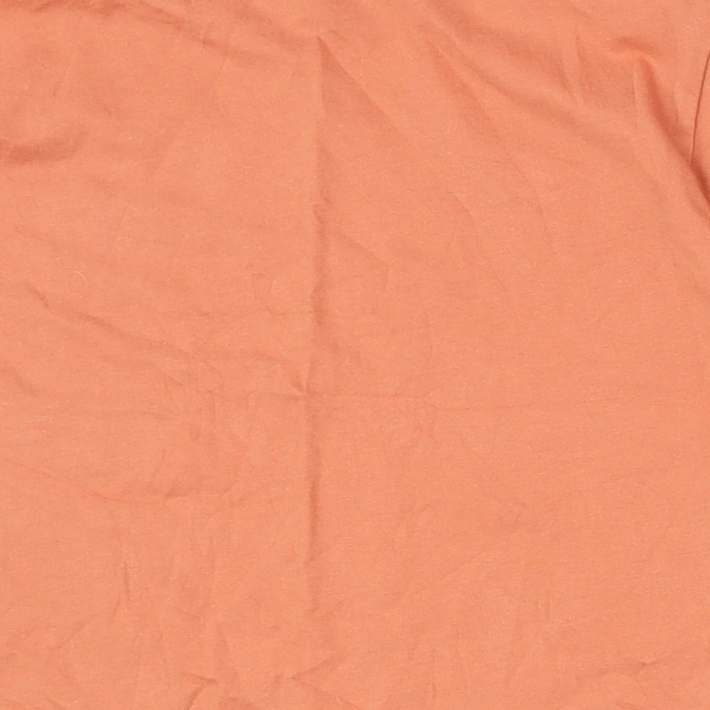 Matalan Girls Orange  100% Cotton Basic T-Shirt Size 10 Years Round Neck Pullover