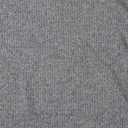 Primark Womens Grey Round Neck  Polyester Pullover Jumper Size 12