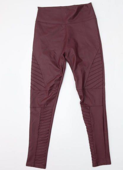 Womens UK Size S Yu & Me Regular Fit  Red Trousers