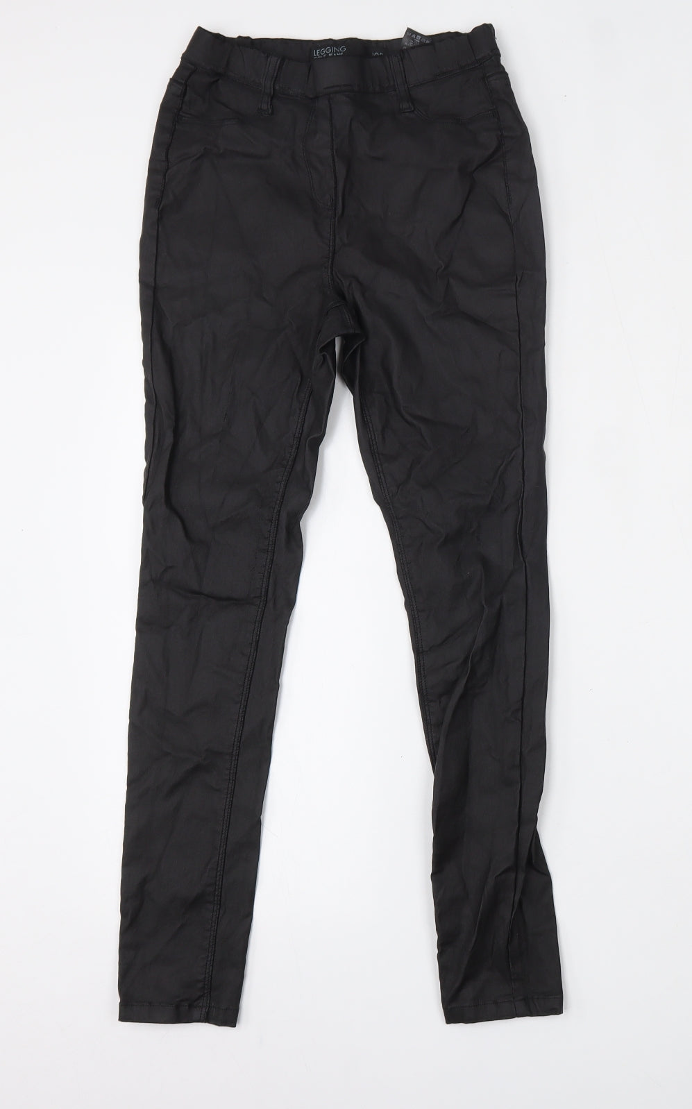 NEXT Womens Black  Viscose Jegging Jeans Size 10 L28 in Regular