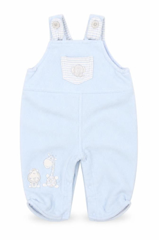 BabyBlue Boys Blue  Polyester Dungaree One-Piece Size 0-3 Months  Button