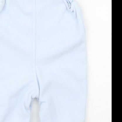 BabyBlue Boys Blue  Polyester Dungaree One-Piece Size 0-3 Months  Button