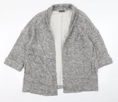 Primark Womens Grey V-Neck  Cotton Cardigan Jumper Size M