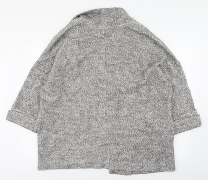 Primark Womens Grey V-Neck  Cotton Cardigan Jumper Size M