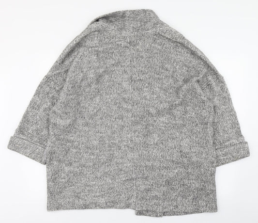 Primark Womens Grey V-Neck  Cotton Cardigan Jumper Size M