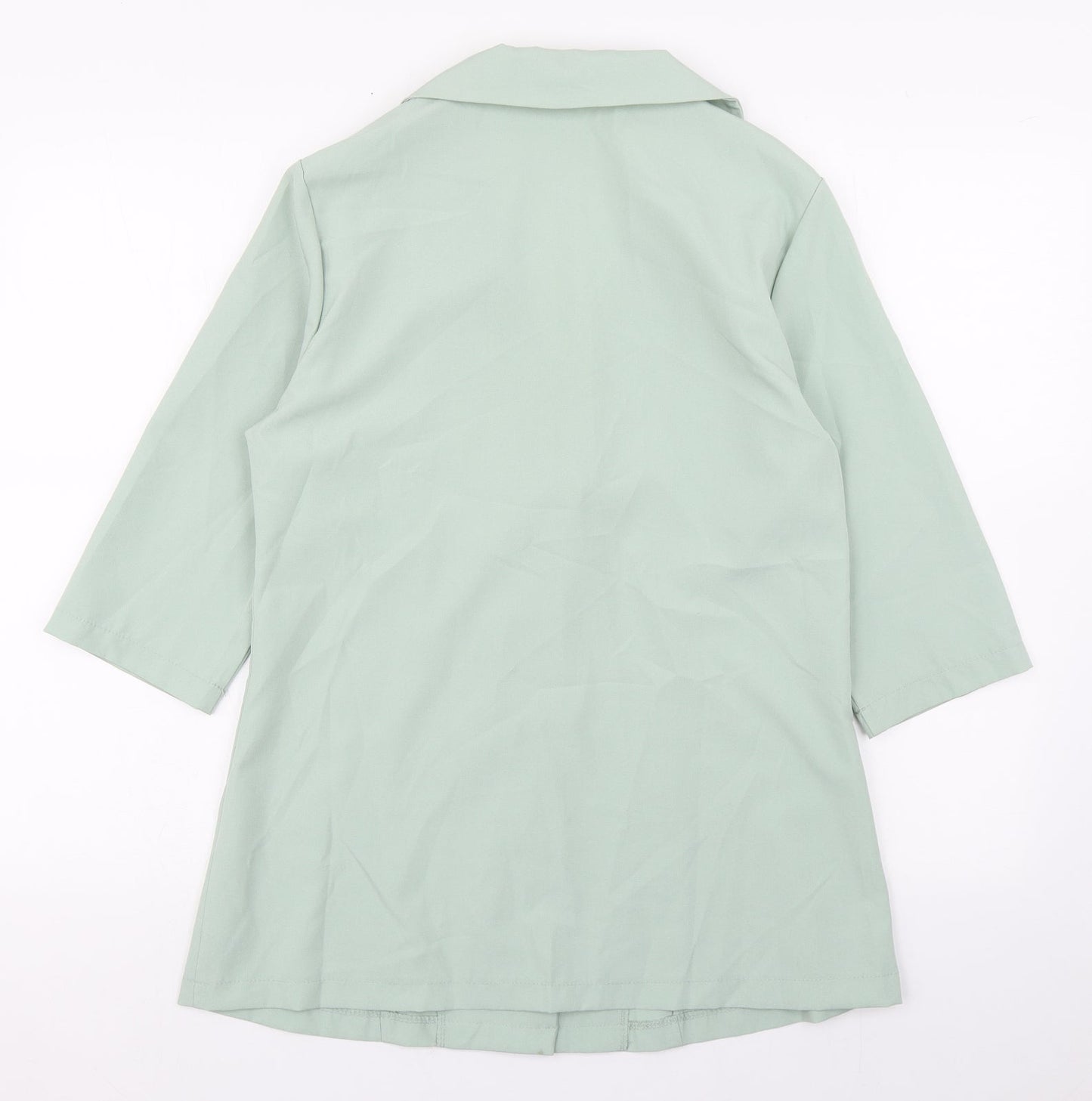 SheIn Womens Green   Overcoat Jacket Size M  Button