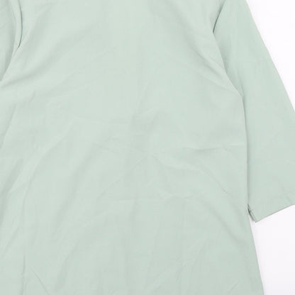 SheIn Womens Green   Overcoat Jacket Size M  Button