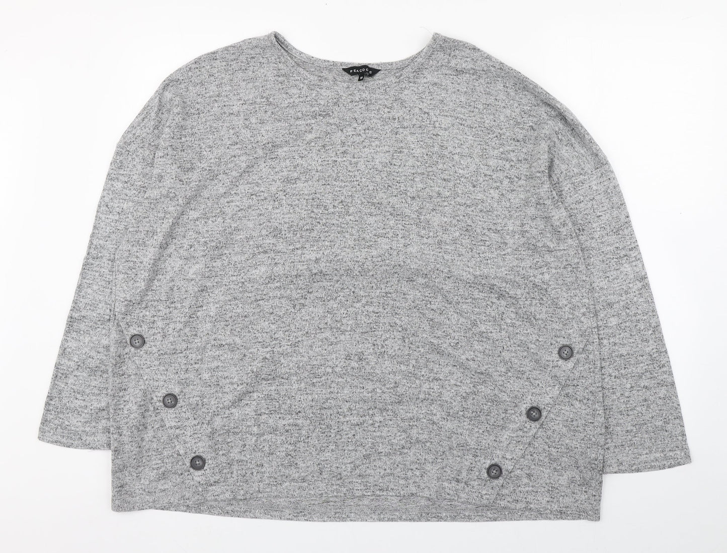 Womens UK Size 18 Peacocks Grey Pullover Jumper