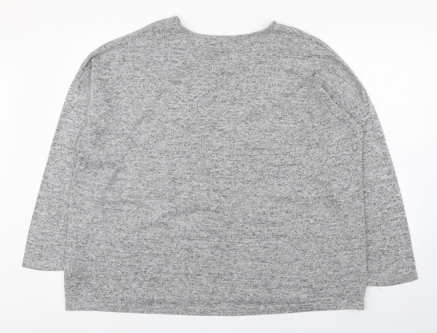 Womens UK Size 18 Peacocks Grey Pullover Jumper