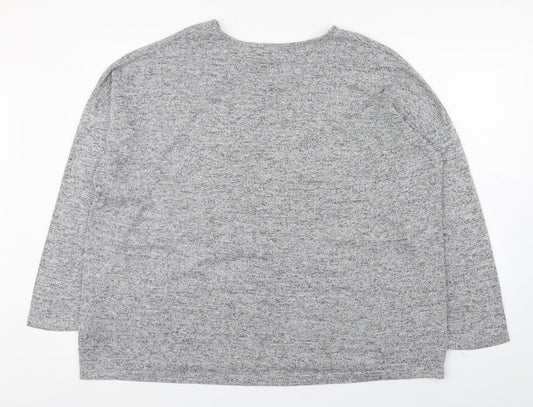 Womens UK Size 18 Peacocks Grey Pullover Jumper