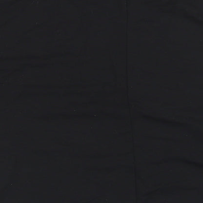 Womens UK Size M Paramour Black Cropped T-Shirt