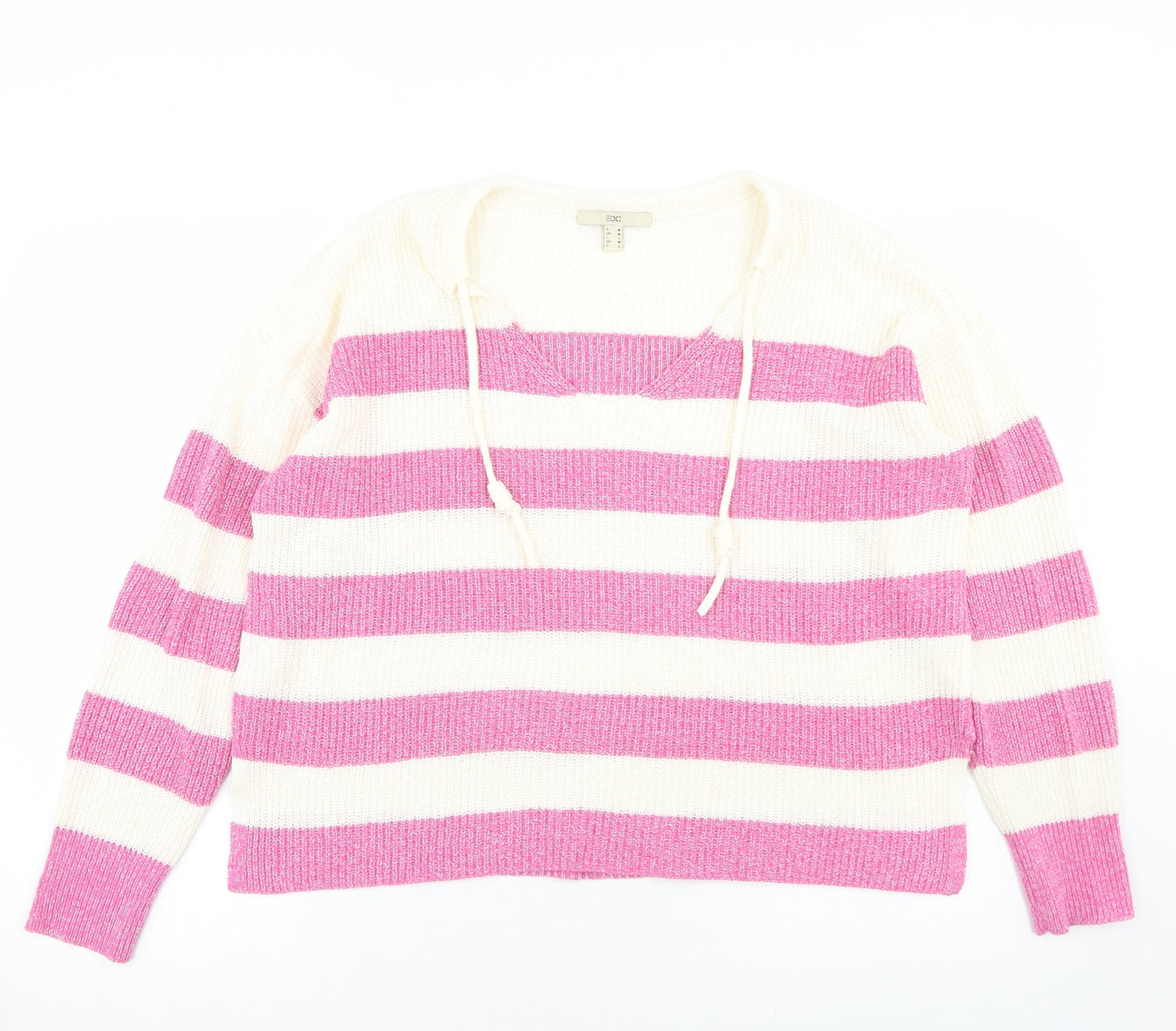 Womens UK Size M EDC Pink Pullover Jumper