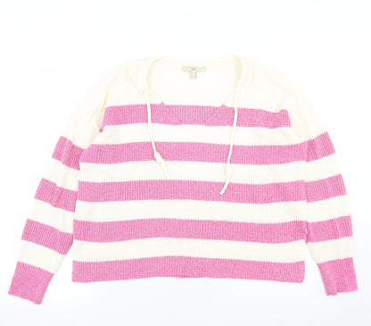 Womens UK Size M EDC Pink Pullover Jumper