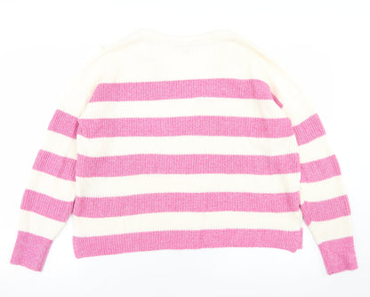 Womens UK Size M EDC Pink Pullover Jumper