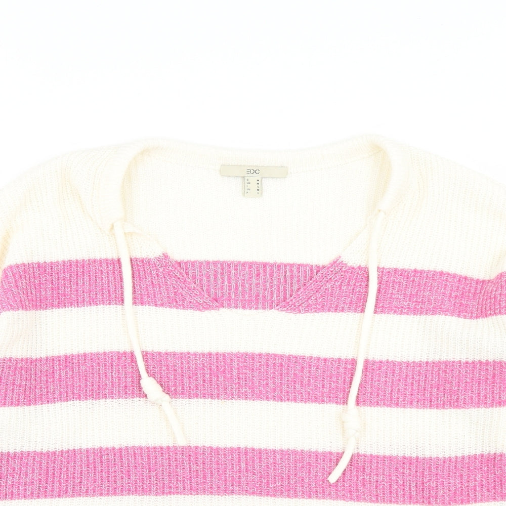 Womens UK Size M EDC Pink Pullover Jumper