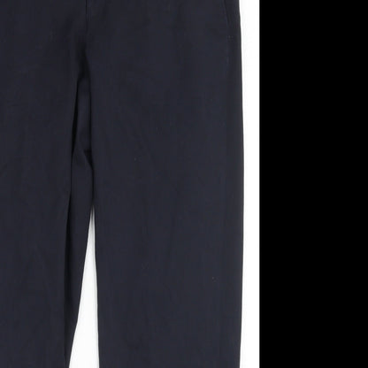 Dunnes Stores Mens Blue  Polyester Trousers  Size 38 in L30 in Regular Hook & Eye