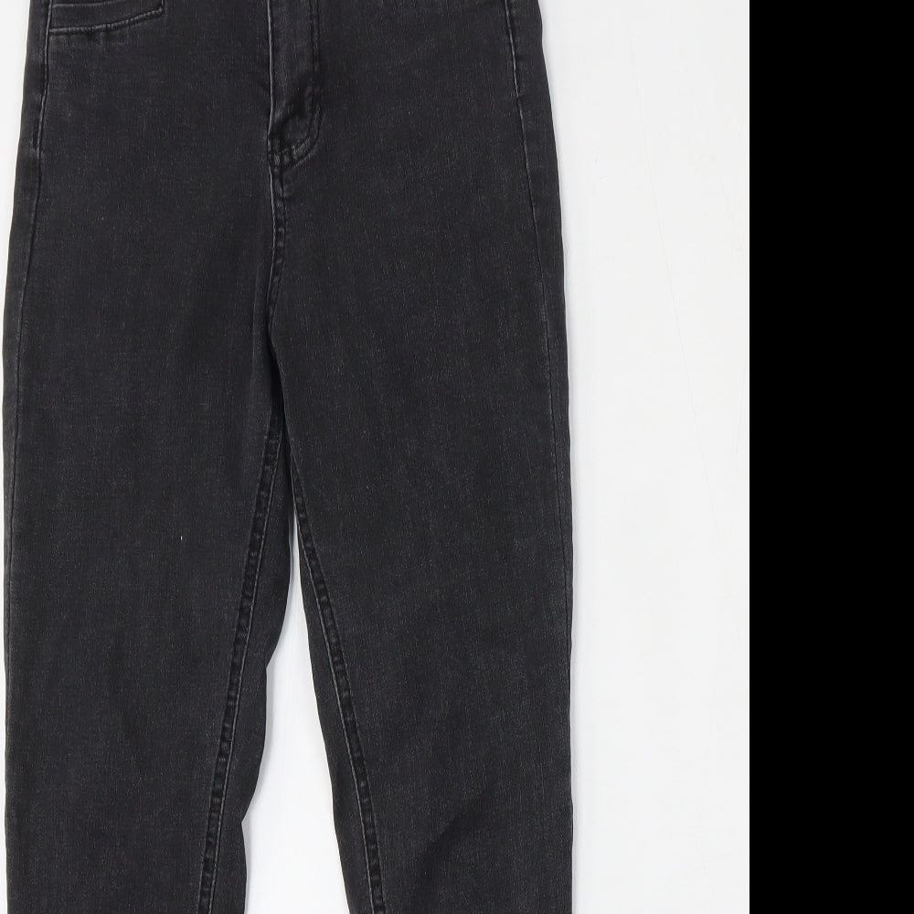 SheIn Womens Black  Cotton Skinny Jeans Size XS L25 in Regular Button