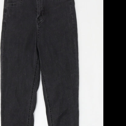 SheIn Womens Black  Cotton Skinny Jeans Size XS L25 in Regular Button