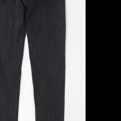 SheIn Womens Black  Cotton Skinny Jeans Size XS L25 in Regular Button