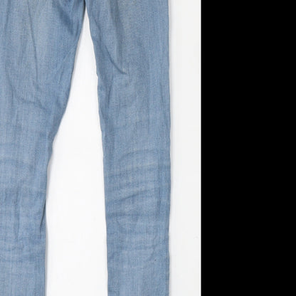 Zara Womens Blue  Polyester Skinny Jeans Size 26 L27 in Regular Button