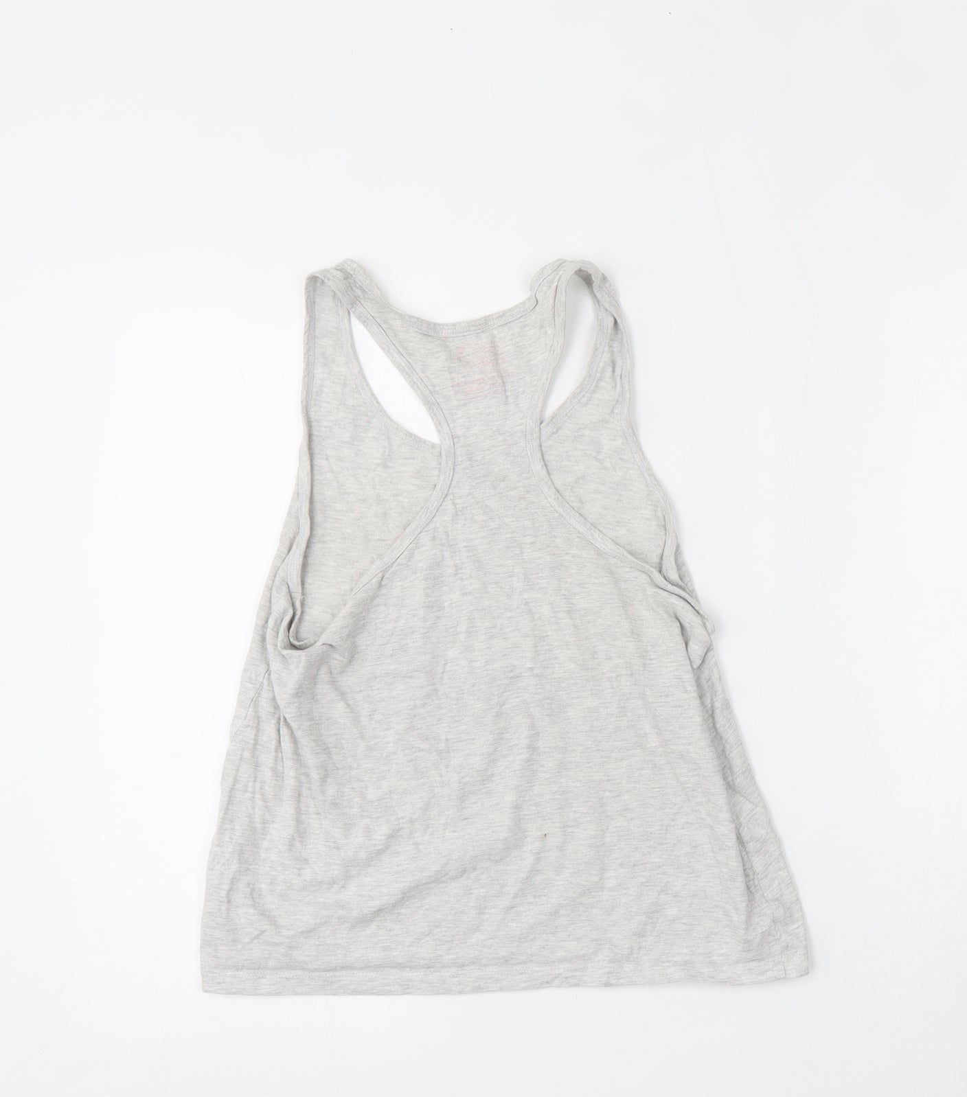 Primark Womens Grey  Cotton Basic Tank Size 6 Round Neck - Wedding/Stag