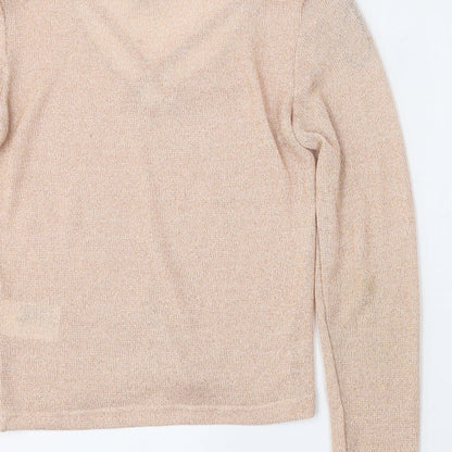 Womens UK Size S Divided by H&M Pink Basic Blouse