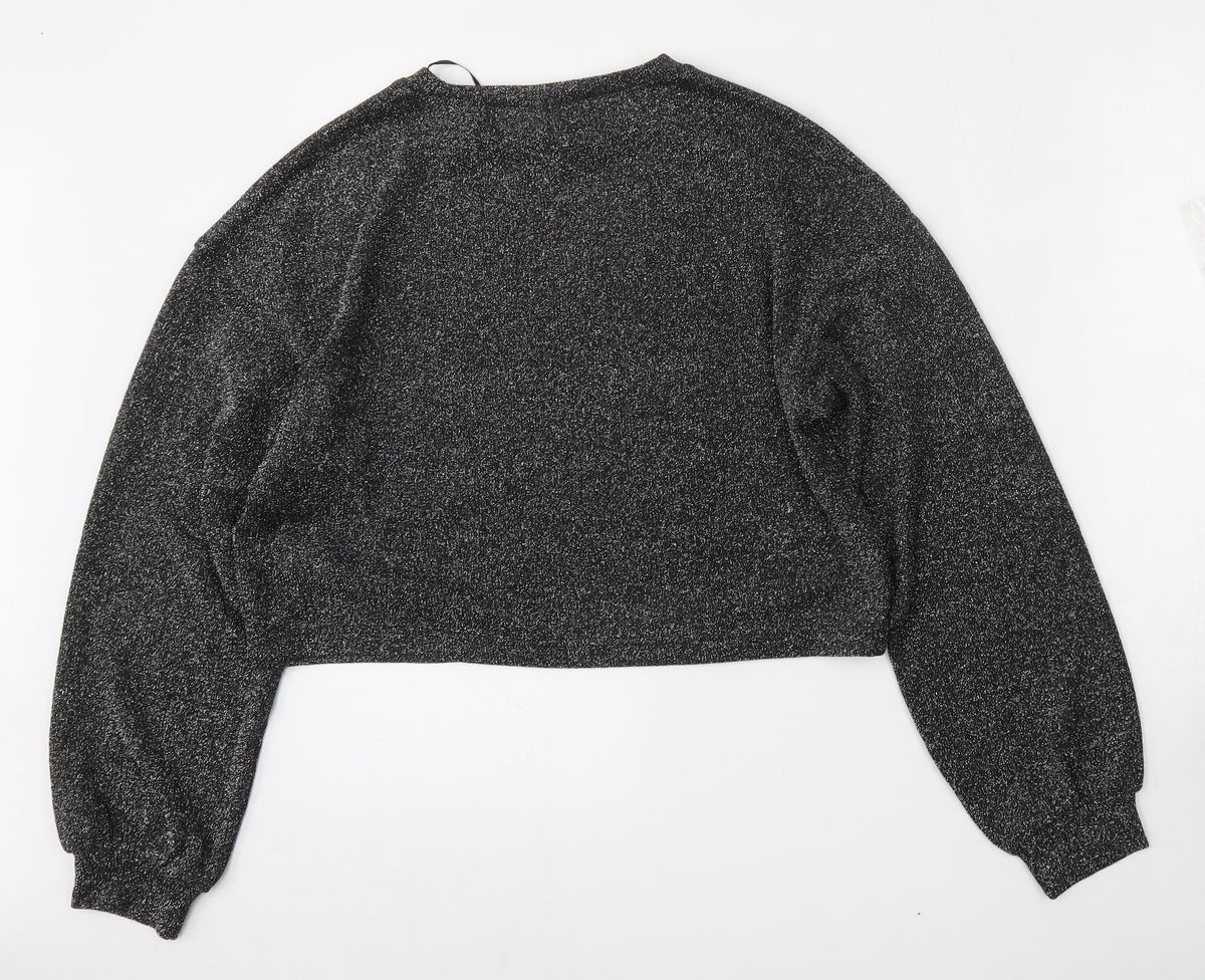 Womens UK Size S Divided by H&M Black Pullover Jumper