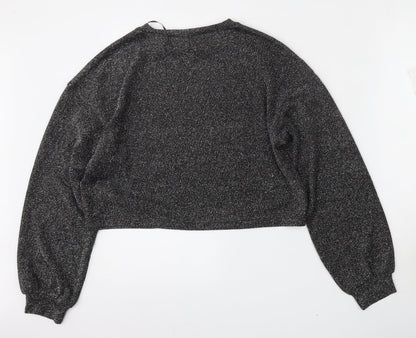Womens UK Size S Divided by H&M Black Pullover Jumper