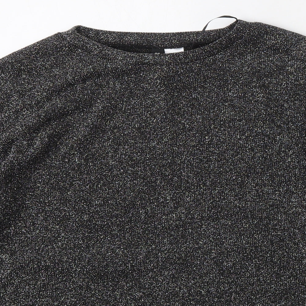 Womens UK Size S Divided by H&M Black Pullover Jumper