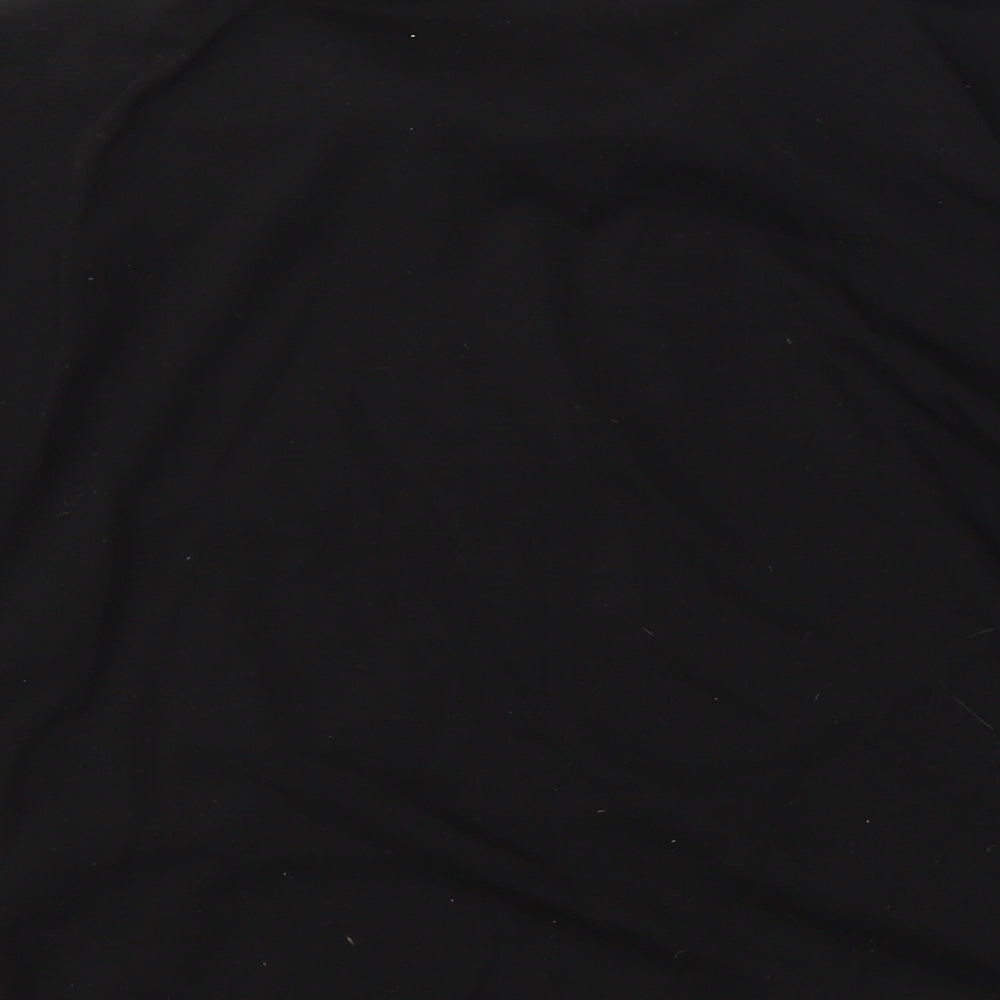 Womens UK Size M Preworn Black Basic Polo