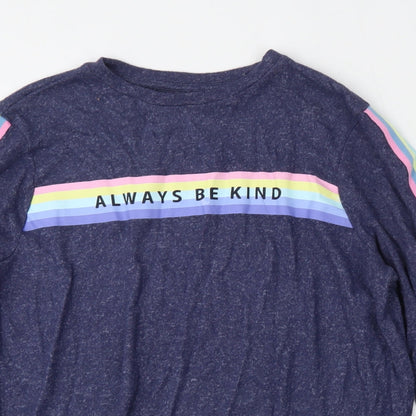 George Womens Blue Round Neck  Viscose Pullover Jumper Size 8