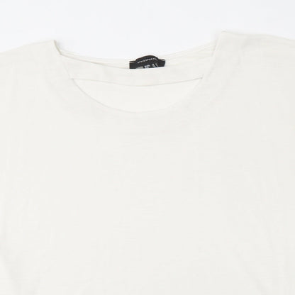 Atmosphere Womens White  Polyester Basic T-Shirt Size 12 Round Neck