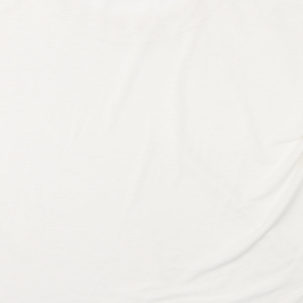 Atmosphere Womens White  Polyester Basic T-Shirt Size 12 Round Neck