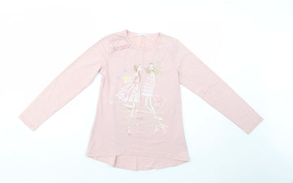 Love Gorgeous Girls Pink  Cotton Pullover T-Shirt Size 11-12 Years Crew Neck Pullover - Fashion Girls