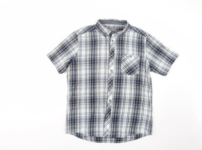 Mens UK Size M Originals Blue  Button-Up Short Sleeve Casual Shirt