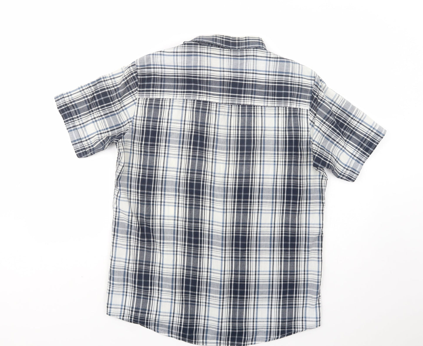 Mens UK Size M Originals Blue  Button-Up Short Sleeve Casual Shirt
