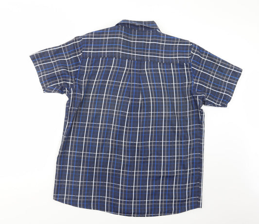 Mens UK Size M Originals Blue  Button-Up Short Sleeve Casual Shirt