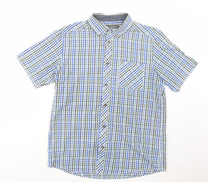 Mens UK Size M Originals Blue  Button-Up Short Sleeve Casual Shirt