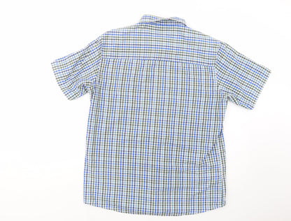 Mens UK Size M Originals Blue  Button-Up Short Sleeve Casual Shirt