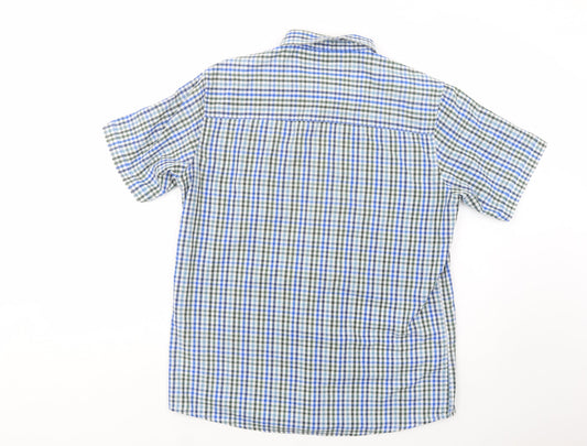 Mens UK Size M Originals Blue  Button-Up Short Sleeve Casual Shirt