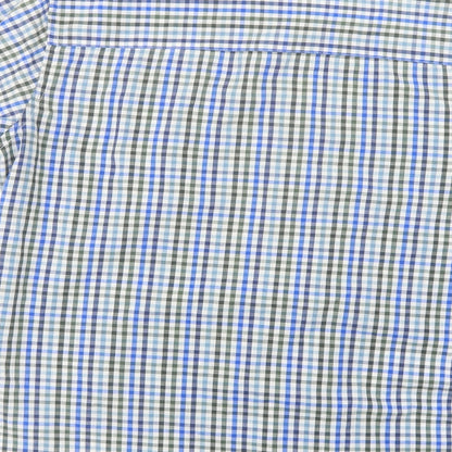 Mens UK Size M Originals Blue  Button-Up Short Sleeve Casual Shirt