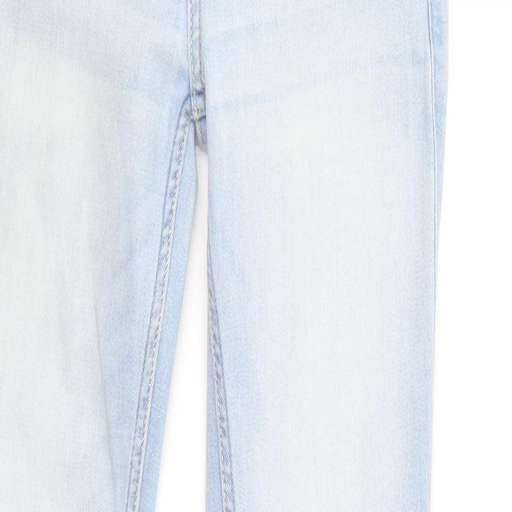 Hollister Womens Blue  Cotton Skinny Jeans Size XS L28 in Regular Button