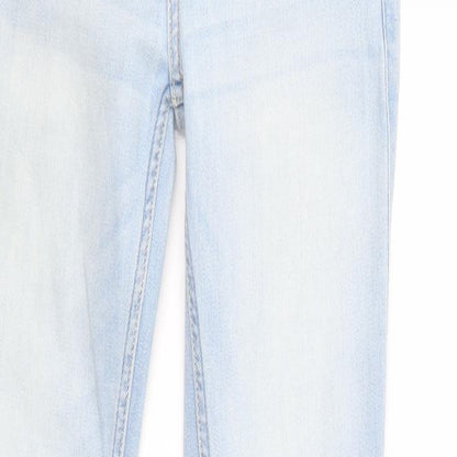 Hollister Womens Blue  Cotton Skinny Jeans Size XS L28 in Regular Button