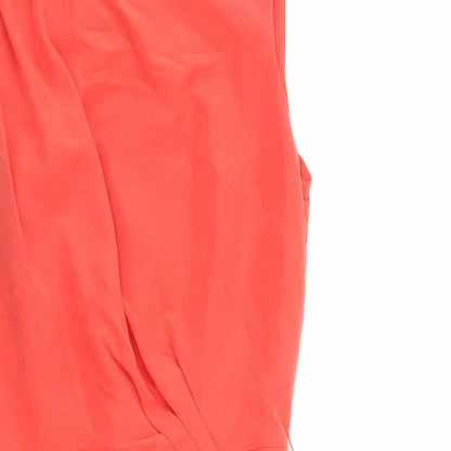 Atmosphere Womens Red  Modal Pencil Dress  Size 10  Boat Neck Zip