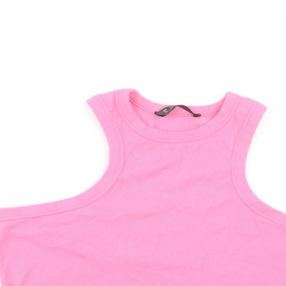 Womens UK Size XL Dunnes Stores Pink Basic Tank