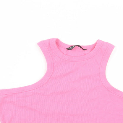 Womens UK Size XL Dunnes Stores Pink Basic Tank