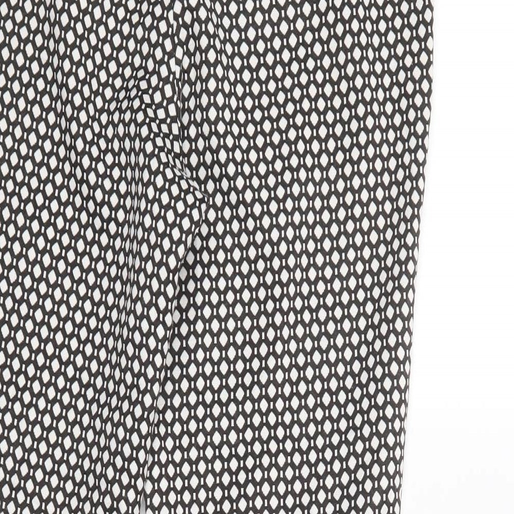 Womens UK Size 10 New Look Regular Fit Dress Pants Black Trousers