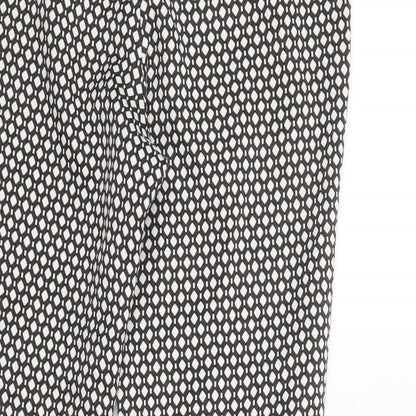 Womens UK Size 10 New Look Regular Fit Dress Pants Black Trousers